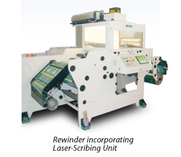 Rewind incorporating Laser-Scribing Unit