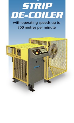 Introducing the DRC Strip De-Coiler

Operating speeds up to 300 metres per minute.