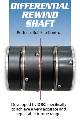 NEW Differential Rewind Shaft - Perfects Slip Control.  

Developed by DRC specifically to achieve a very accurate and repeatable torque range.